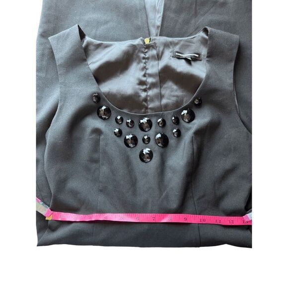 Express Black Sleeveless Cocktail Dress Size‎ 4 Party Date Night LBD Jeweled - Picture 8 of 11